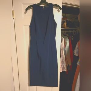 Alice + Olivia Navy Midi Dress